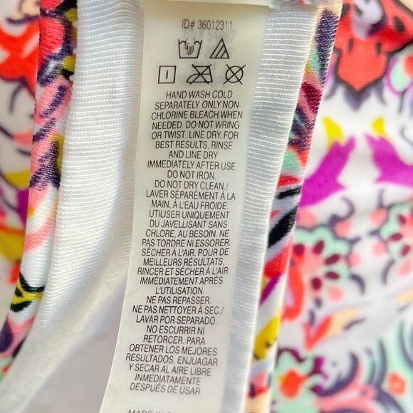 Victoria’s Secret Swim Bombshell Bikini Top Bright Floral Multicolor Size 32DD - Picture 7 of 9